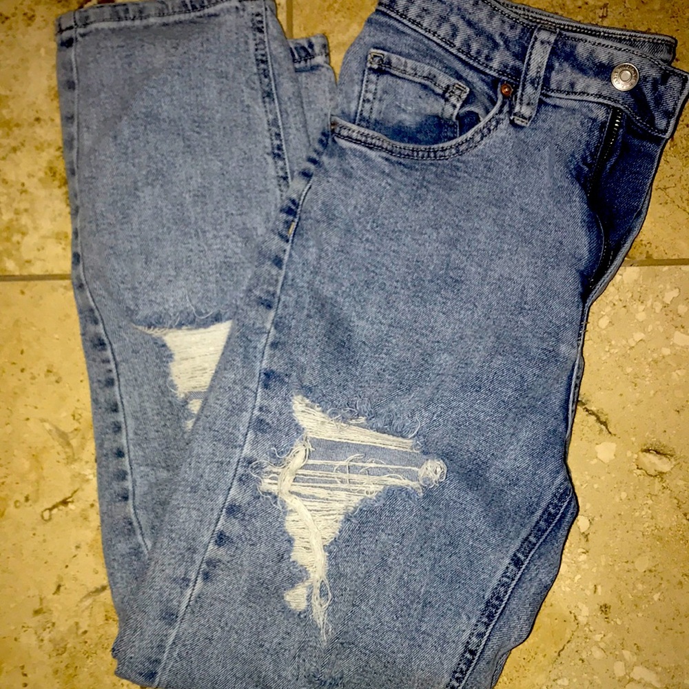 Ripped Light Wash Jeans- Target